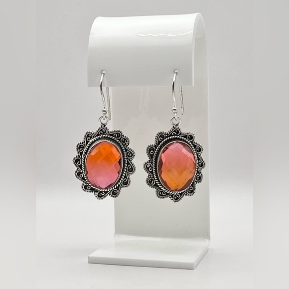 BI COLOR TOURMALINE EARRINGS - Picture 11 of 13